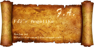 Für Angelika névjegykártya